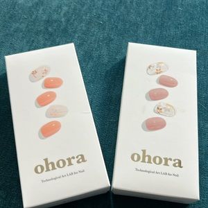 Two Sets Ohora Gel Manicure Nail Strips - New